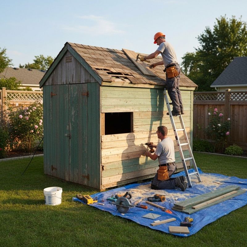 Shed Damage Repair Service